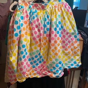 Tatyana for Dapper Day polka colorful dot skirt